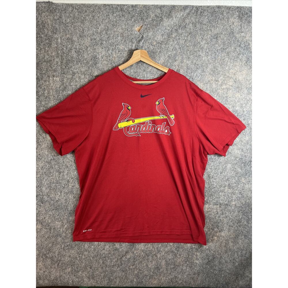 Nike Dri Fit MLB St Louis Cardinals Performance T Shirt Men’s Size 3XL